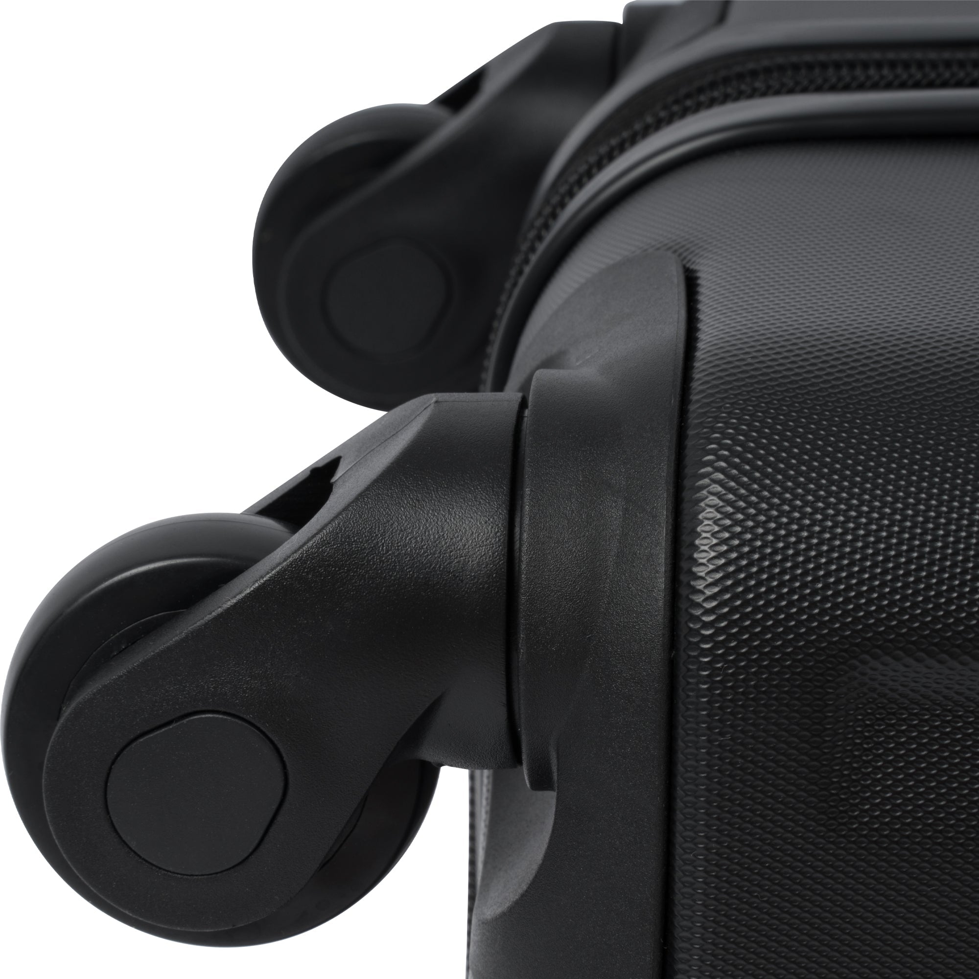 Hardshell Luggage Spinner Suitcase with TSA Lock Lightweight Expandable 24'' (Single Luggage) Black + ABS + 24 Inch