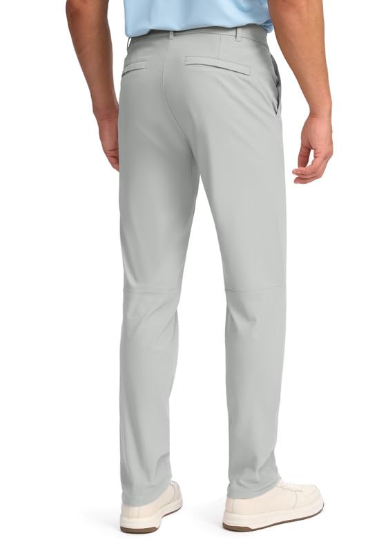 Obla Men's Slim Fit Golf Pants Silver Grey 33W 32L