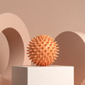 Durable sport massage ball. Spiky design for myofascial release, deep - tissue work, trigger points, muscle recovery & pain reli