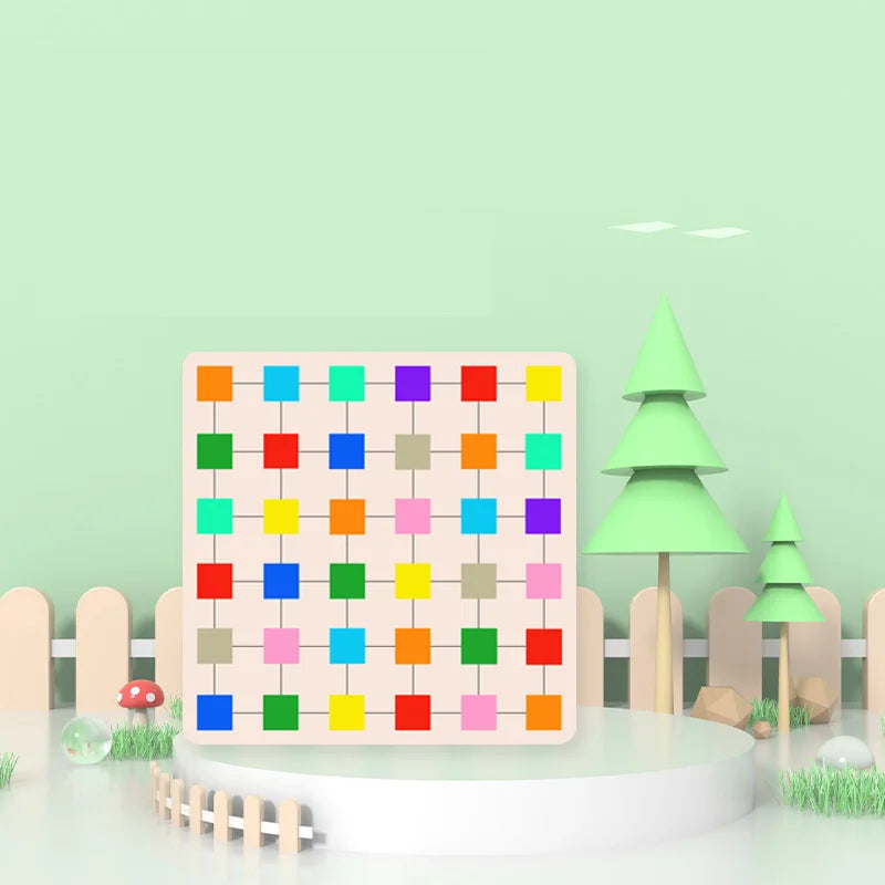 Color block capture puzzle children's early education color cognition building block assembly toy