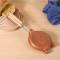 Aluminum Sanming Pan Round Double-sided Pattern Waffle Mold Home Breakfast Pancake Tool