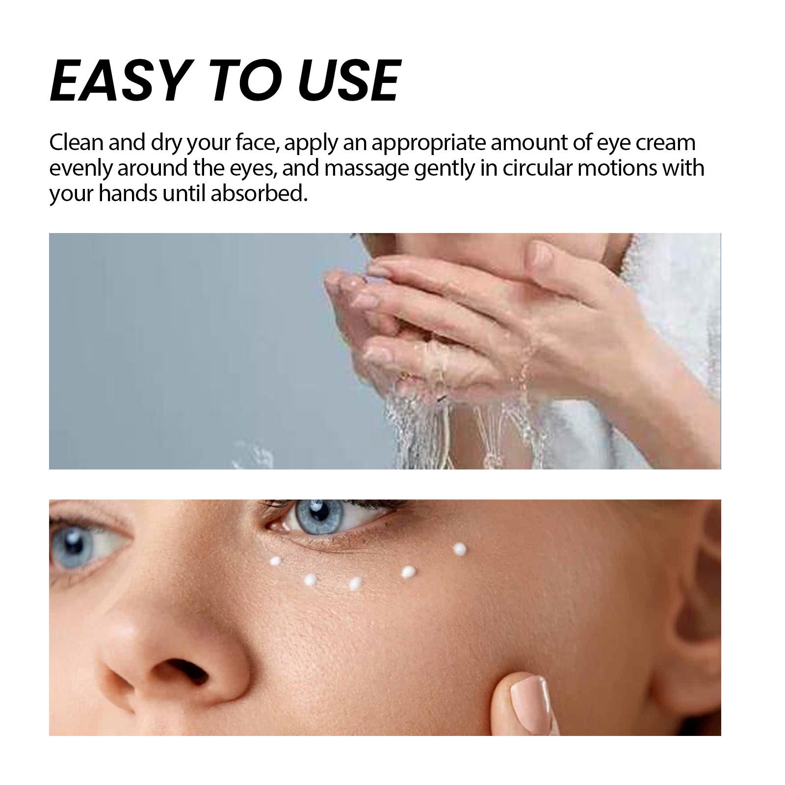 Temporary Eye Tightener, Dilute Fine Lines Eye Bag Dark Circle Law Grain Crow's Feet Moisturize Eye Skin