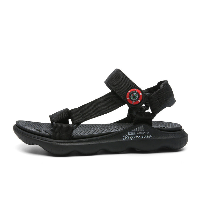 Candy Color Children's Sandals Boys Shoes Small Fresh Girls Shoes Ribbon Children's Beach Shoes