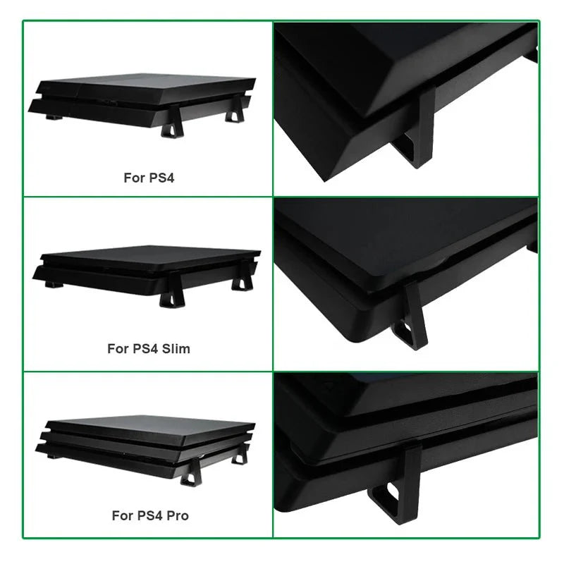 Cooling Feet Stand for PS4 | Elevated Console Holder for PS4, PS4 Slim, and PS4 Pro