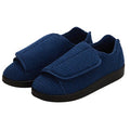 Silvert s Men’s Double-Extra Wide Slip-Resistant Slippers For Seniors 8 Navy