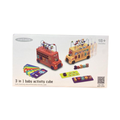 Meibeile 3-in-1 Baby Activity Bus with Bead Maze & Shape Sorter