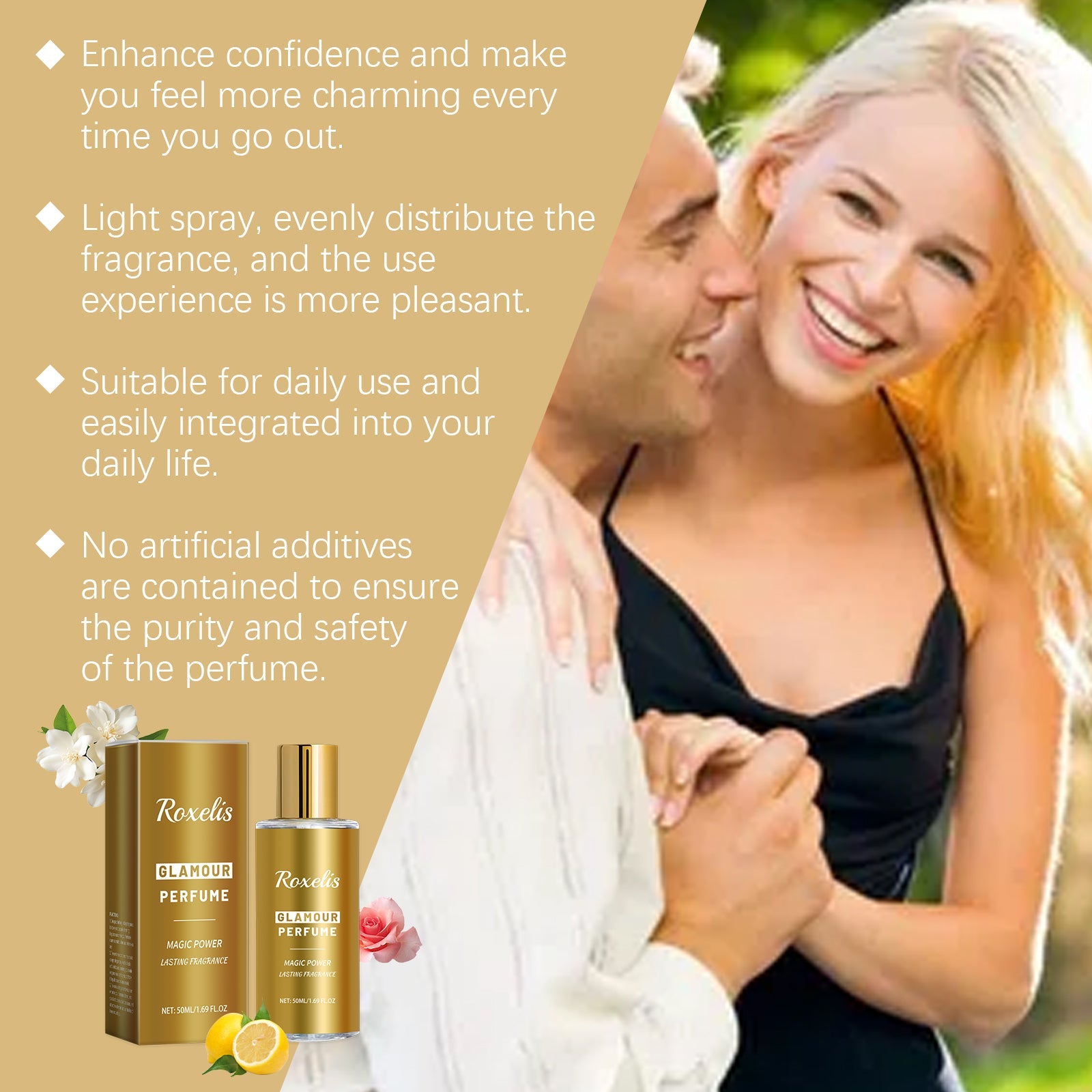 Charm Cologne Natural Fresh Light Elegant Charm Atmosphere Dating Light Fragrance Lasting Fragrance Elegant Perfume