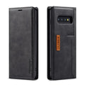 For Apple iPhone13 Calfskin Pattern External Card Simple Flip Phone Case Business Bracket