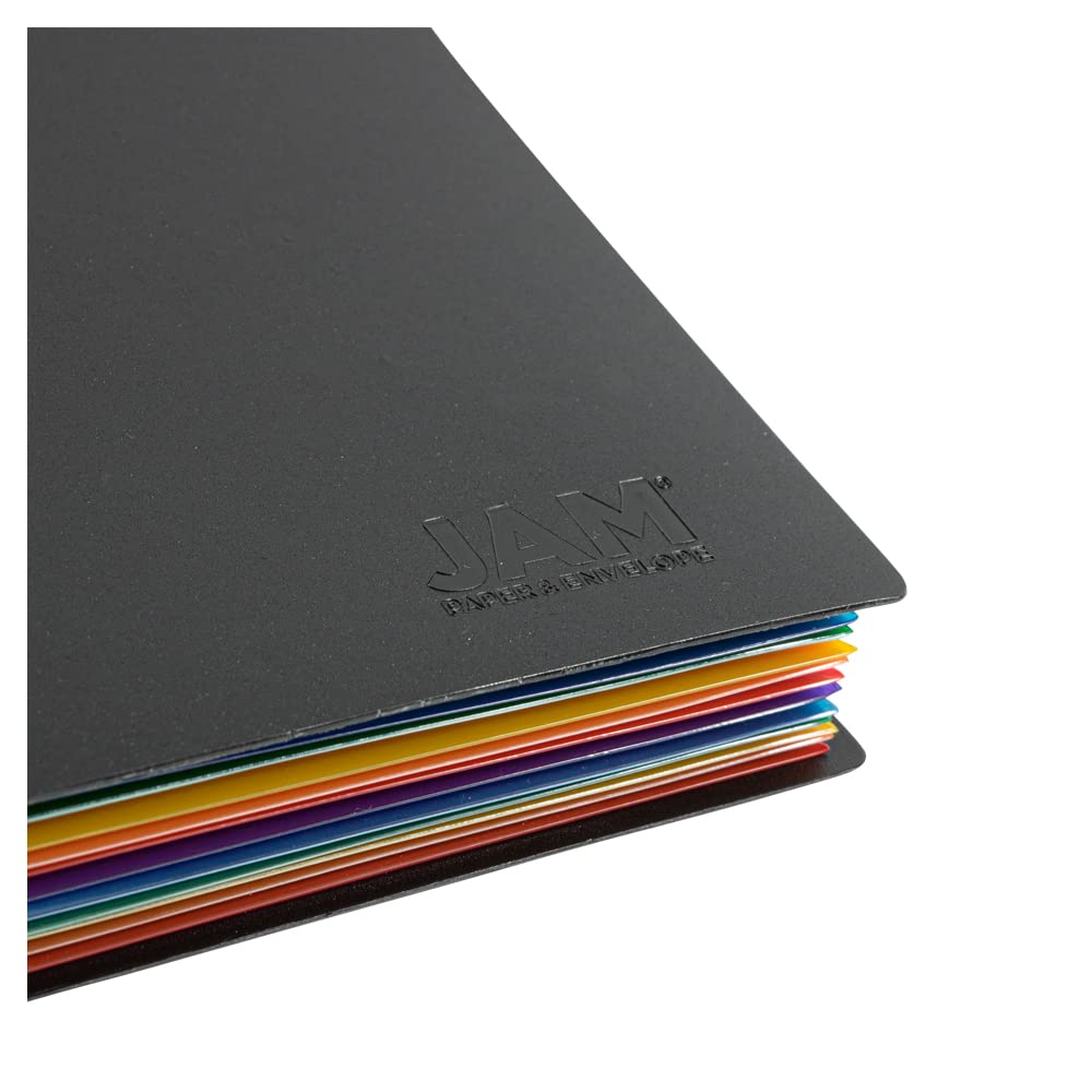 JAM PAPER Accordion Folder 12 Pocket Expanding File Letter Size Black