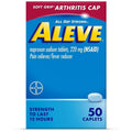 Aleve Pain Reliever & Fever Reducer, 220mg Naproxen Sodium, Easy Open Arthritis Cap, 50 Caplets