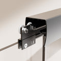 44 "-48" wide * 72 "high semi frameless double sliding shower door 1/4" (6mm) thick SGCC tempered glass door, matte black