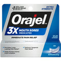 Orajel  Gel Extra Strength 3X  Medicated Mouth Sores 0.42 Oz
