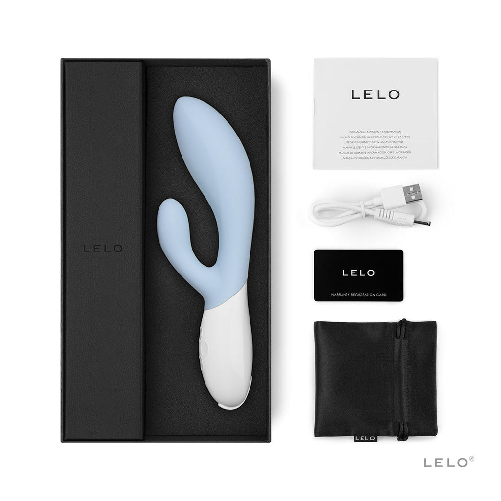 LELO Ina 3 Rabbit Vibrator - Seafoam Blue