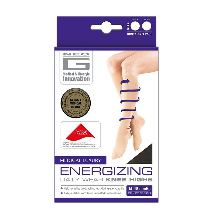 Neo G Energizing Compression Knee High Socks - Tan, X-Large