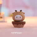 Comes with fragrance and a wobbly figurine gift Office decoration figurine resin tabletop cute little ornament