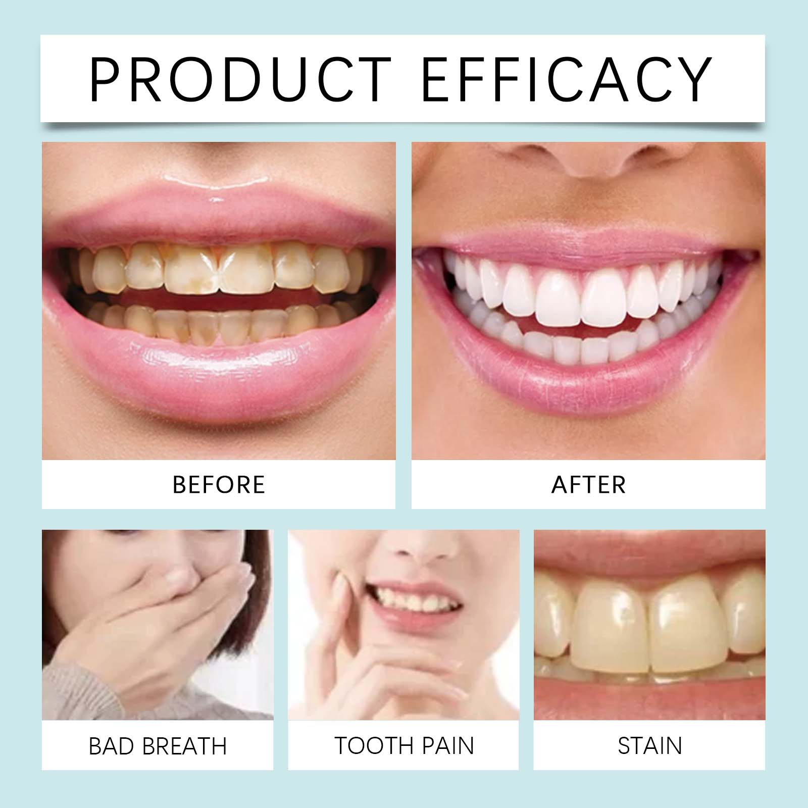Instant Tooth Whitening Tooth Paint, Bright Teeth Clean Tartar Very Well Tooth Dirt Teeth Yellow Gentle Lasting And Fresh Smell