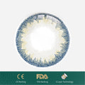 1Pcs FDA Certificate Eyes Beautiful Pupil Colorful Girl Cosplay Contact Lenses Blue(0-600°）