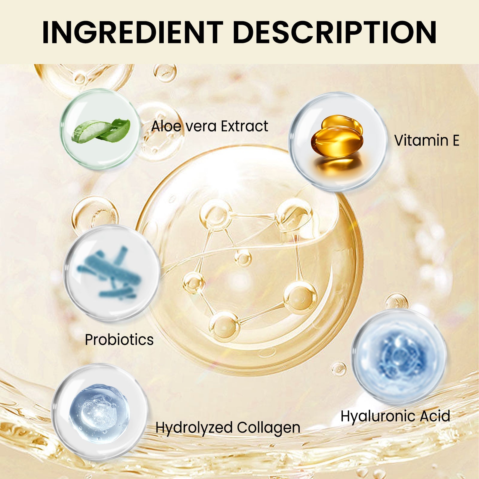 Collagen Anti-Aging Serum, Fade Fine Line Collagen Recombination Anti-Aging Serum