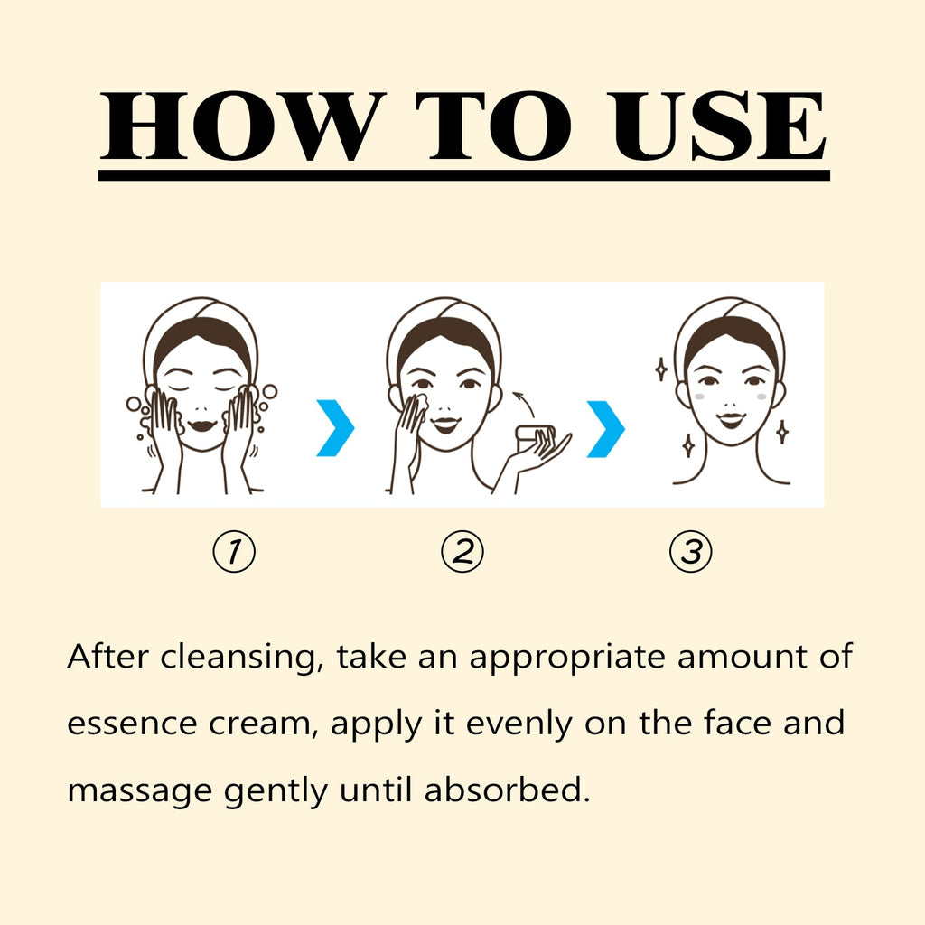 Snail Essence Cream, Lighten Fine Lines Hydrating Moisturizing Whitening Skin Protein Repair Cream