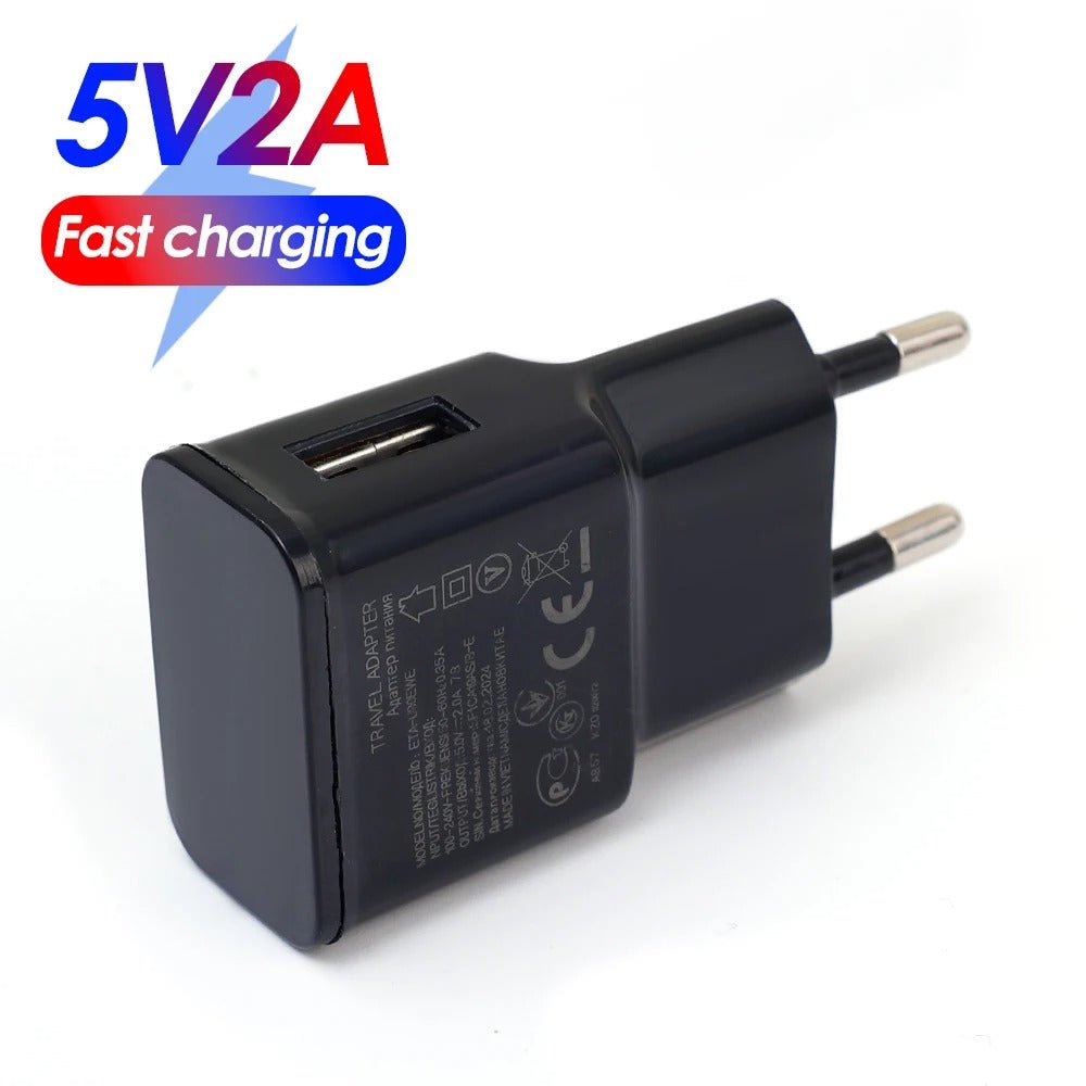 5V 2A Fast Charging USB Wall Charger – Travel Power Adapter