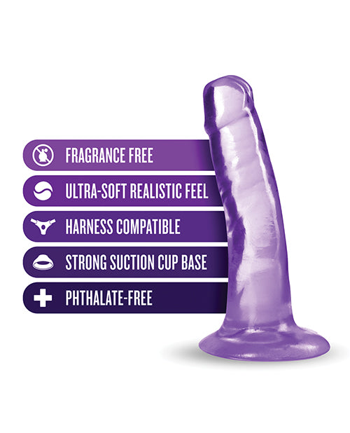 B Yours Plus 5.5" Hard n' Happy Dildo Purple