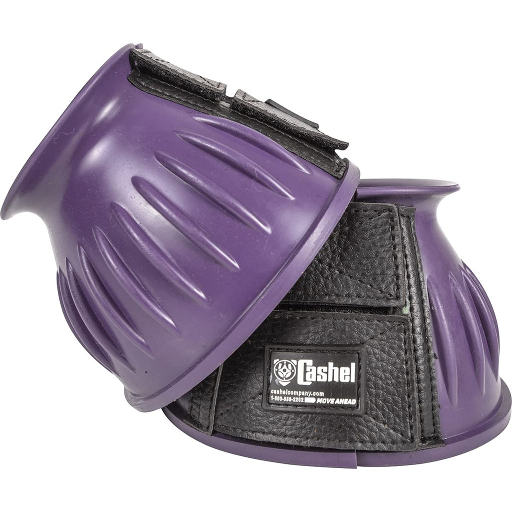 Cashel Rubber Horse Bell Boots Purple Size M