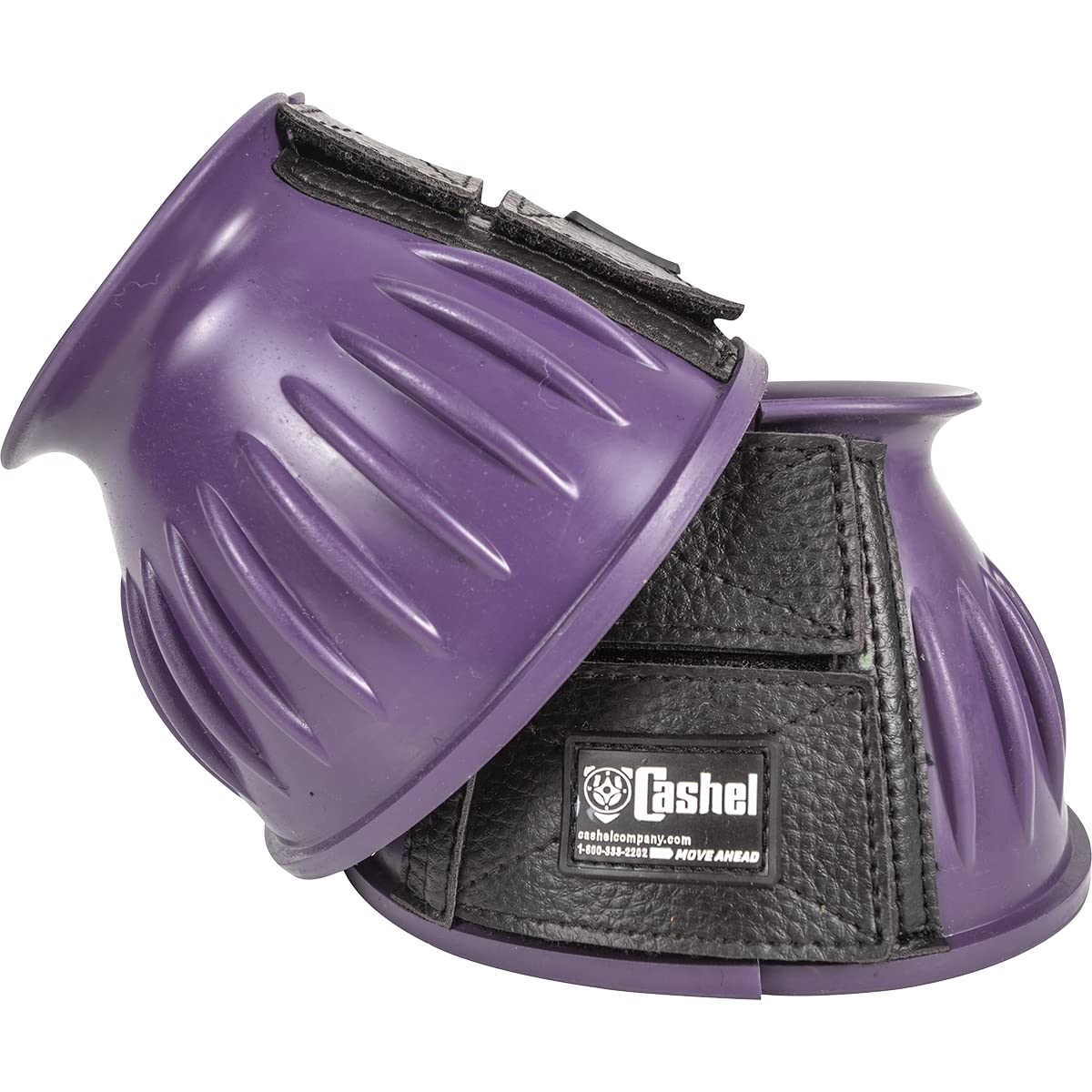 Cashel Rubber Horse Bell Boots Purple Size M