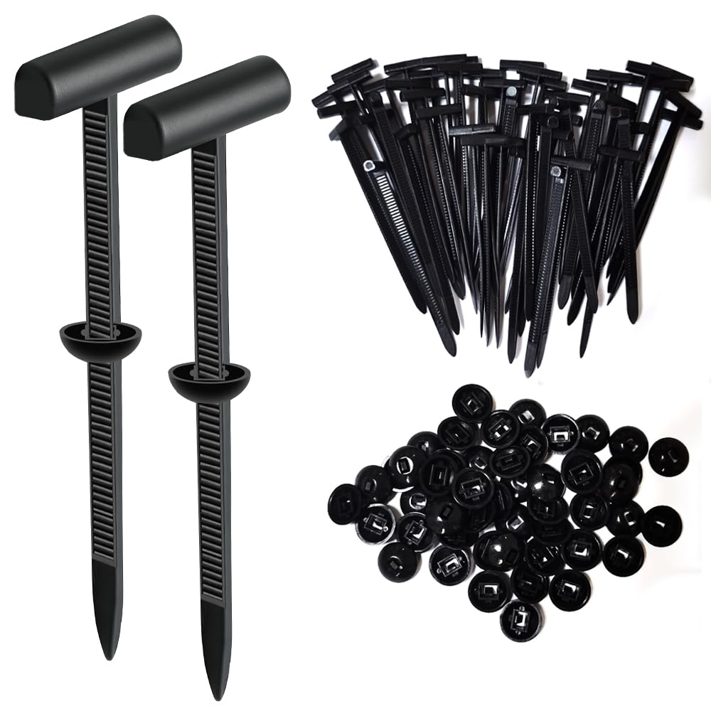 50 Pack Upgraded Cable Tie Buckle Clips Heavy-Duty Nylon Zip Ties Car Repair