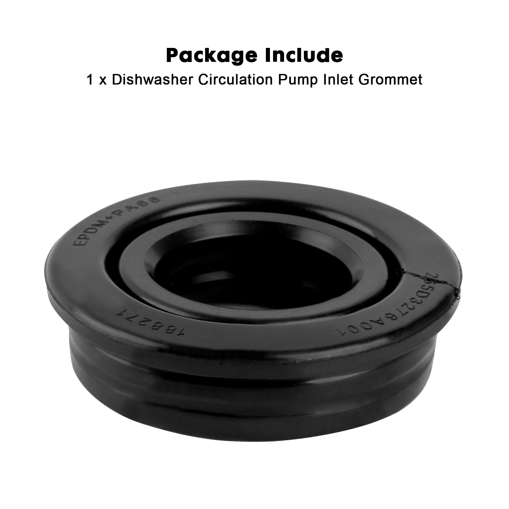 Junling WD08X27458 Dishwasher Floating Seal for GE Hotpoint Haier Black