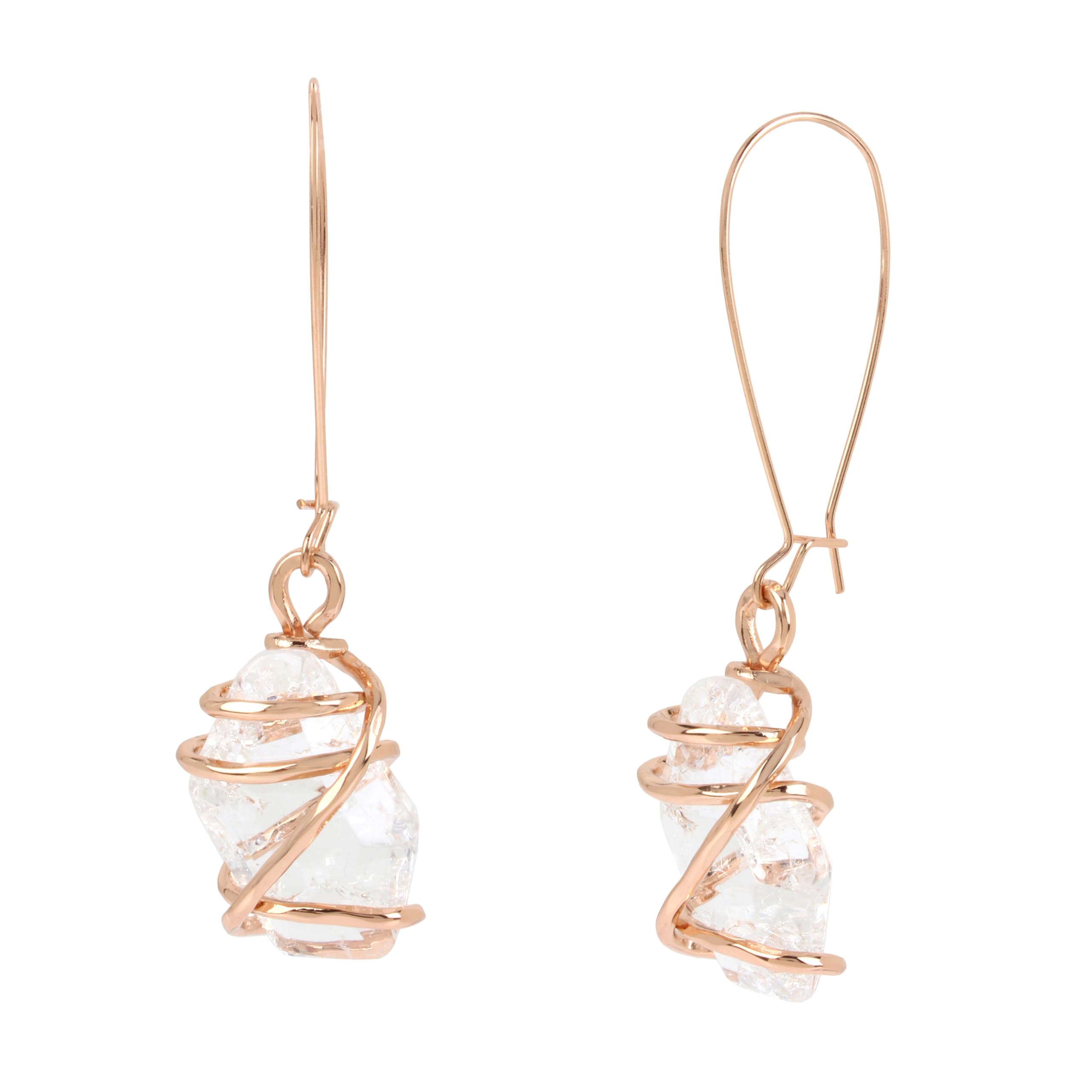 Robert Lee Morris Soho Women's Caged Stone Crystal Dangle Earrings One Size