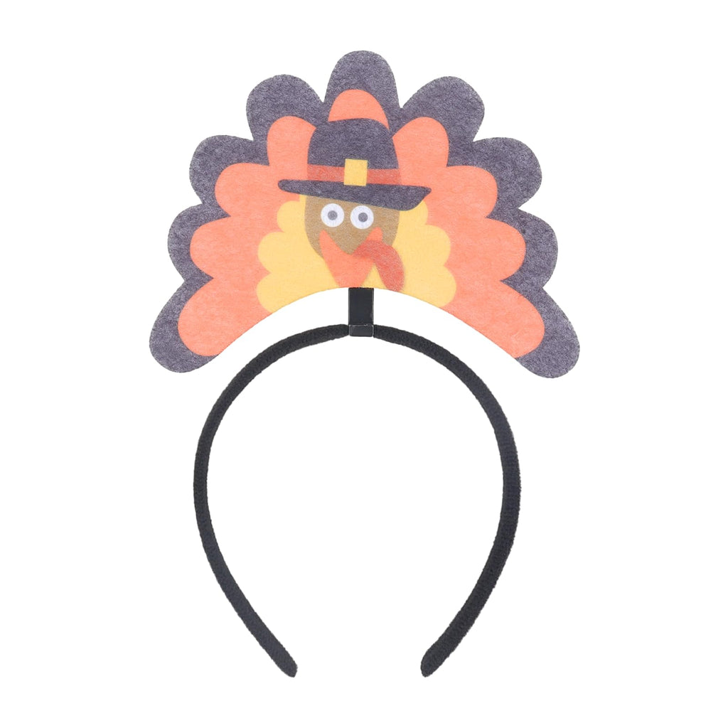 Doneace Thanksgiving Turkey Headband Women Fall Party Costume Hair Accessory