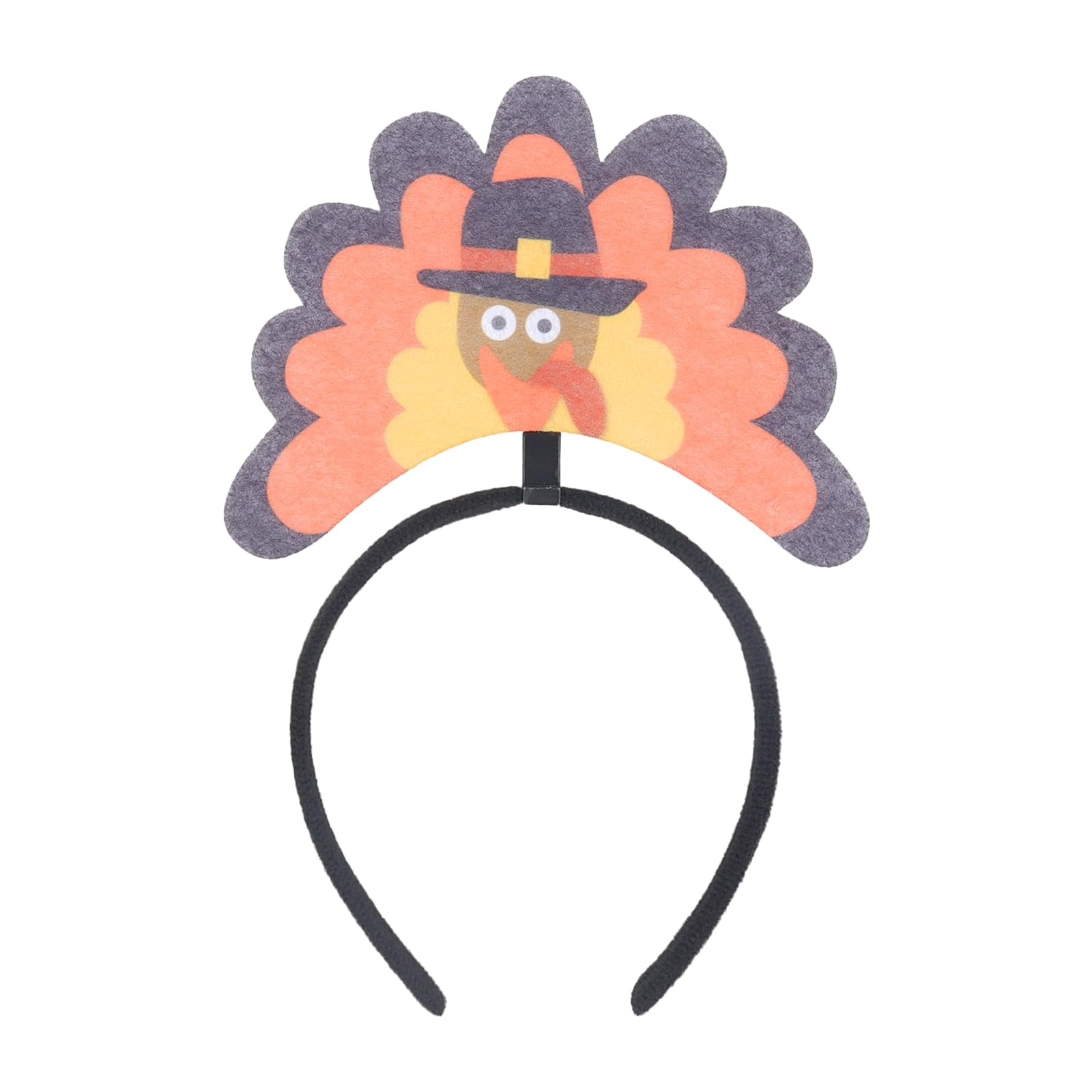 Doneace Thanksgiving Turkey Headband Women Fall Party Costume Hair Accessory