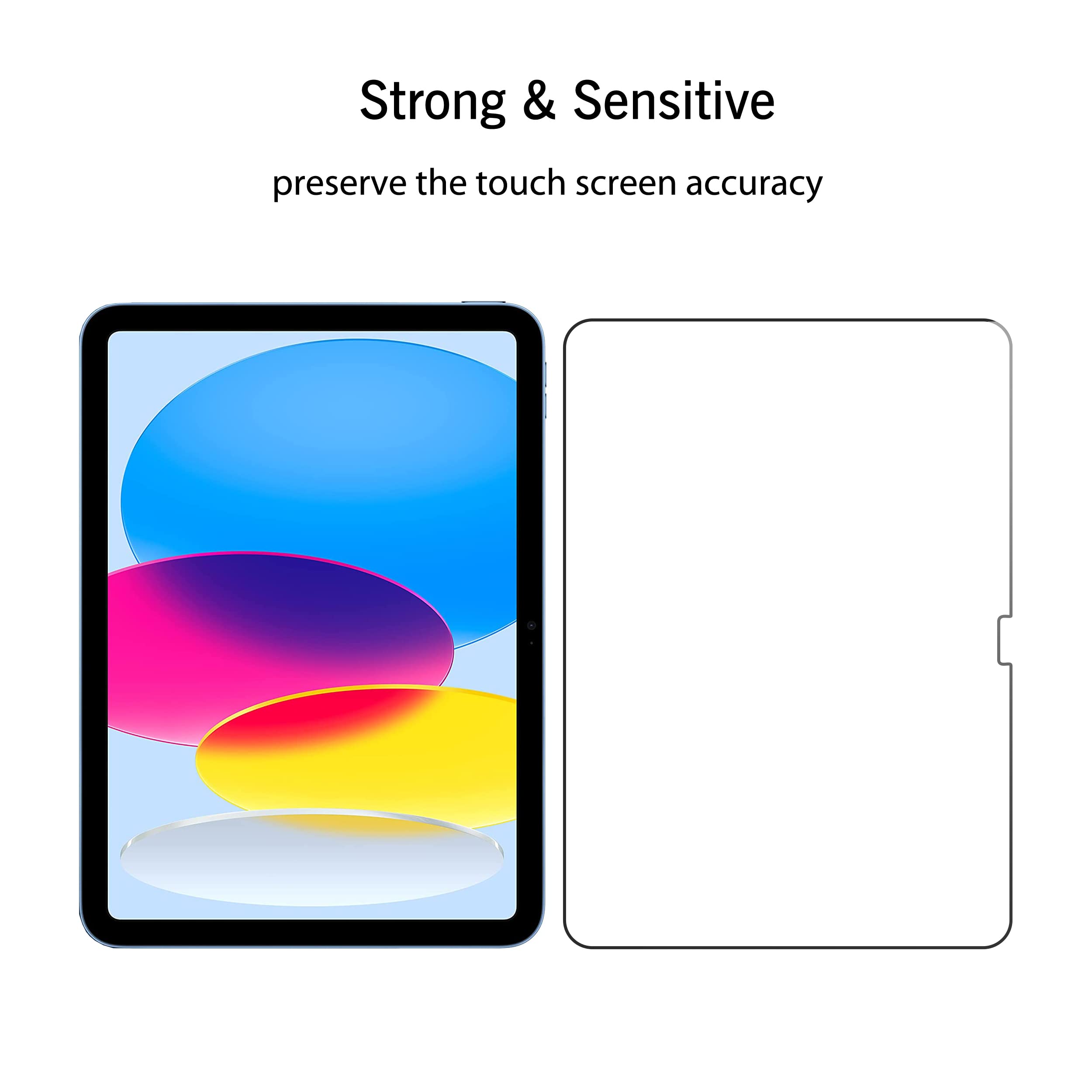 Ailun iPad 11th Gen 2025/10th Gen 10.9 Screen Protector Glass 2-Pack