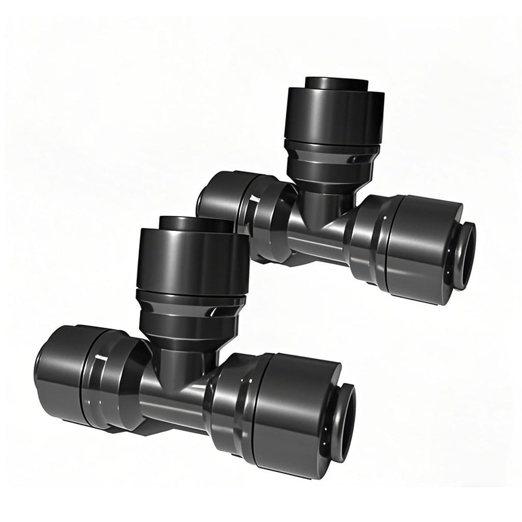 30 Pack 1/4 Inch Drip Irrigation Tee Connectors Quick Connect Garden Fittings