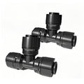 30 Pack 1/4 Inch Drip Irrigation Tee Connectors Quick Connect Garden Fittings