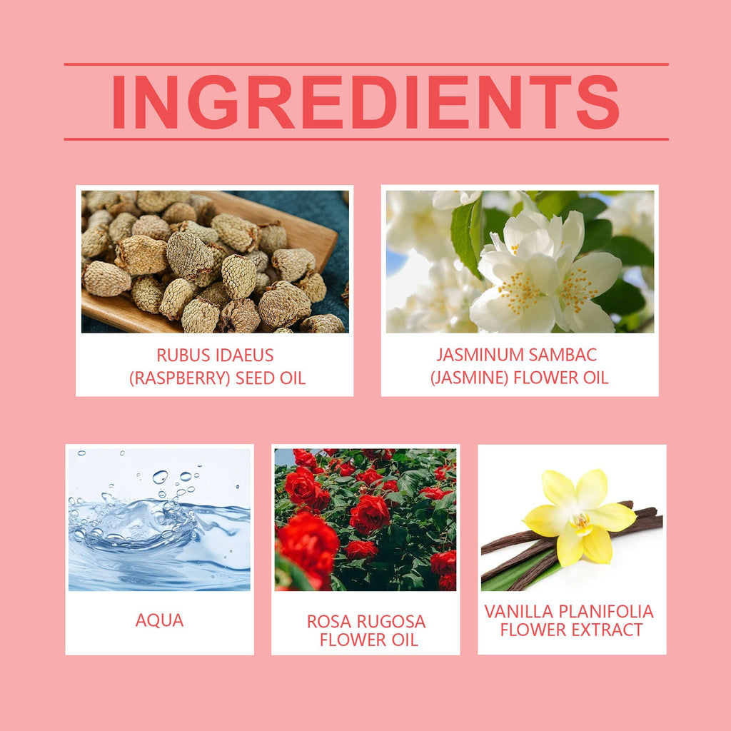 Raspberry Spin Perfume Spray, Women's Wrist And Neck Scent Natural Fresh Long-Lasting Light Fragrance Niche Perfume