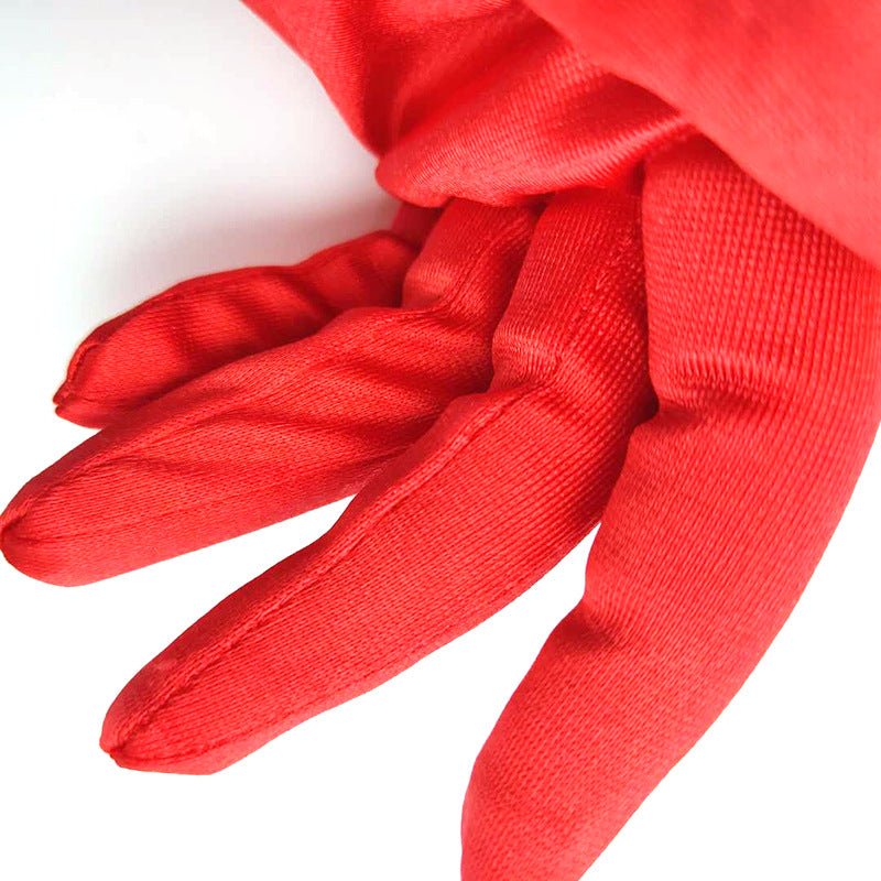 Bridal Wedding Gloves Short Satin Dress Cheongsam Gloves
