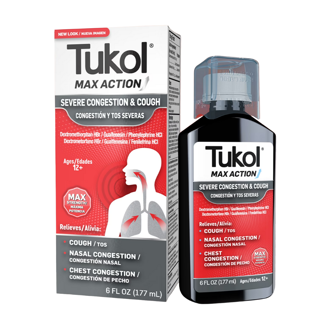 Tukol Max Congestion & Cough Relief Syrup (6oz)