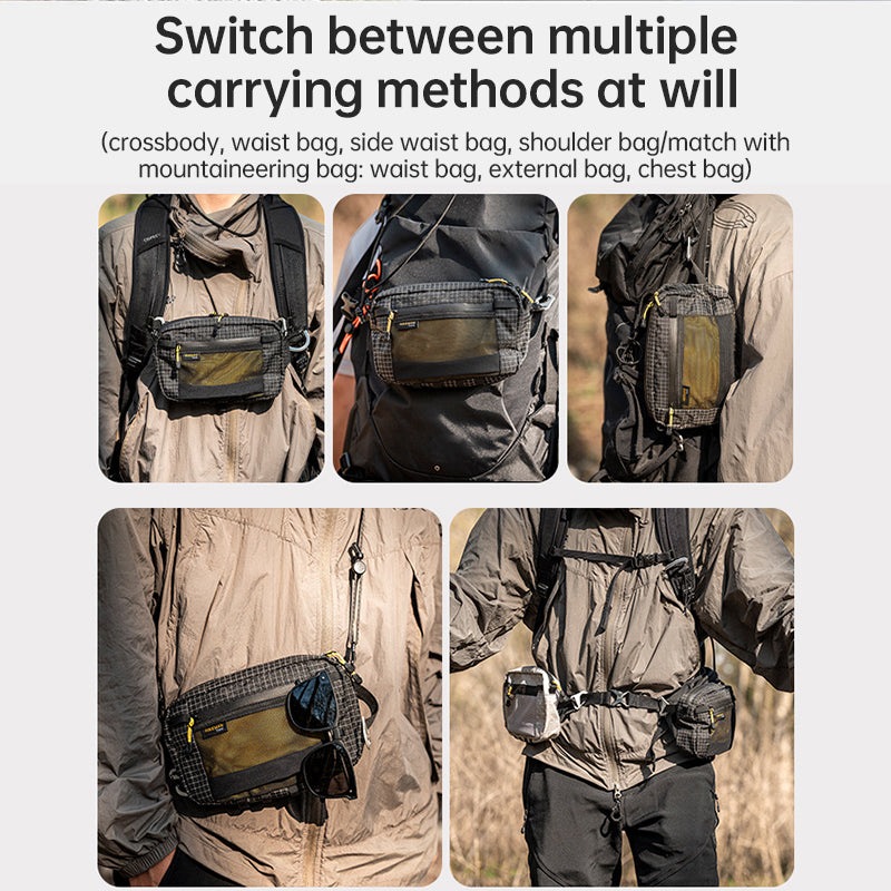 Hikeman - UHMWPE Outdoor Waist Pack for Hiking/Camping/Cycling, Phone & Gear Storage