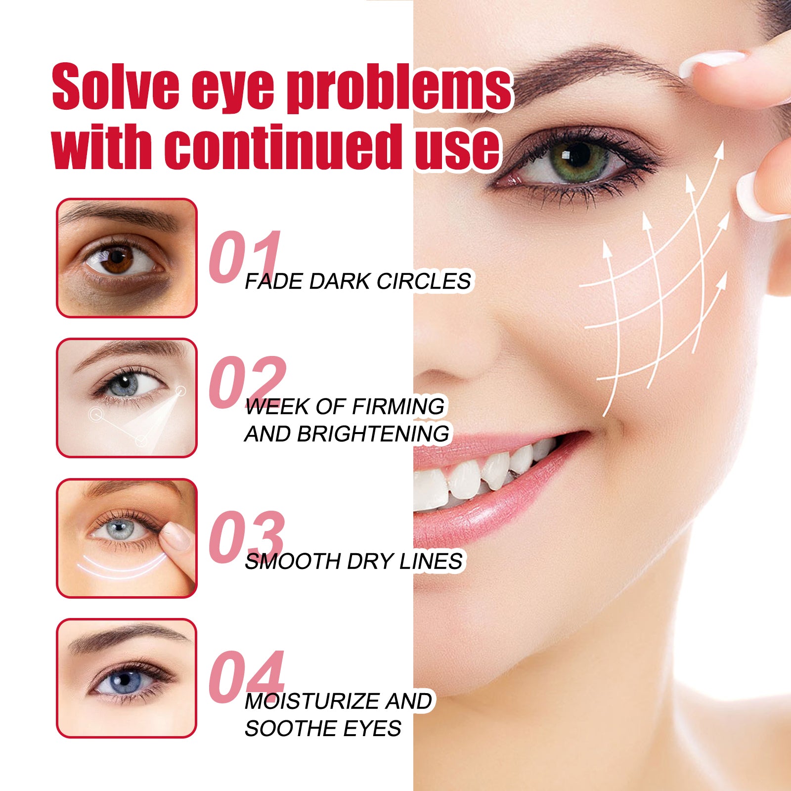 Retinol Eye Stick, Firming And Lightening Fine Lines, Dark Circles And Bright Eyes Eye Cream