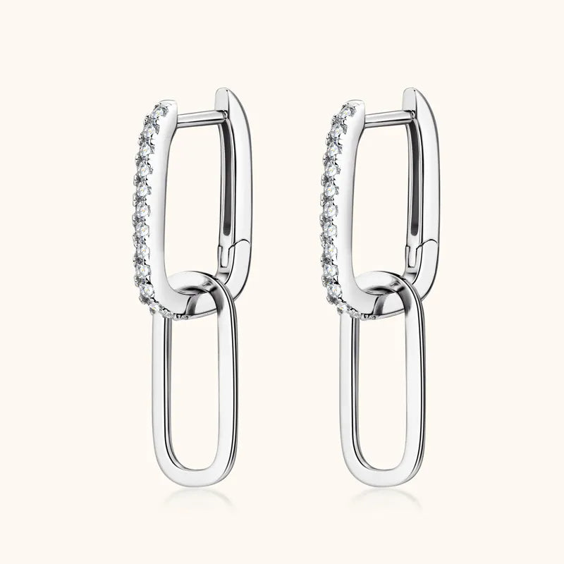 925 Sterling Silver Moissanite Earrings