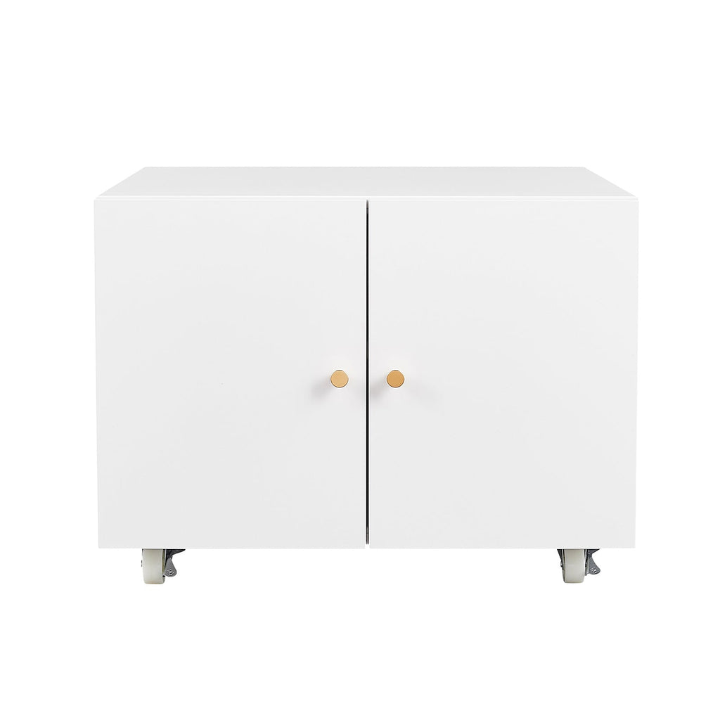 Office furniture Copier Cabinet white mobile pedestal file Printer Stand