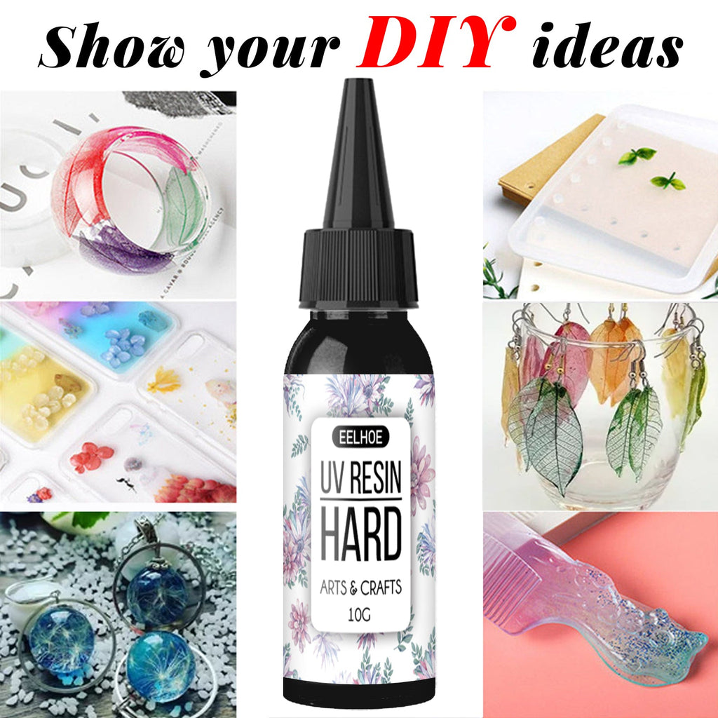 Uv Resin Glue Flower Acrylic Ceramic Adhesive Uv Manual Diy Curing Adhesive