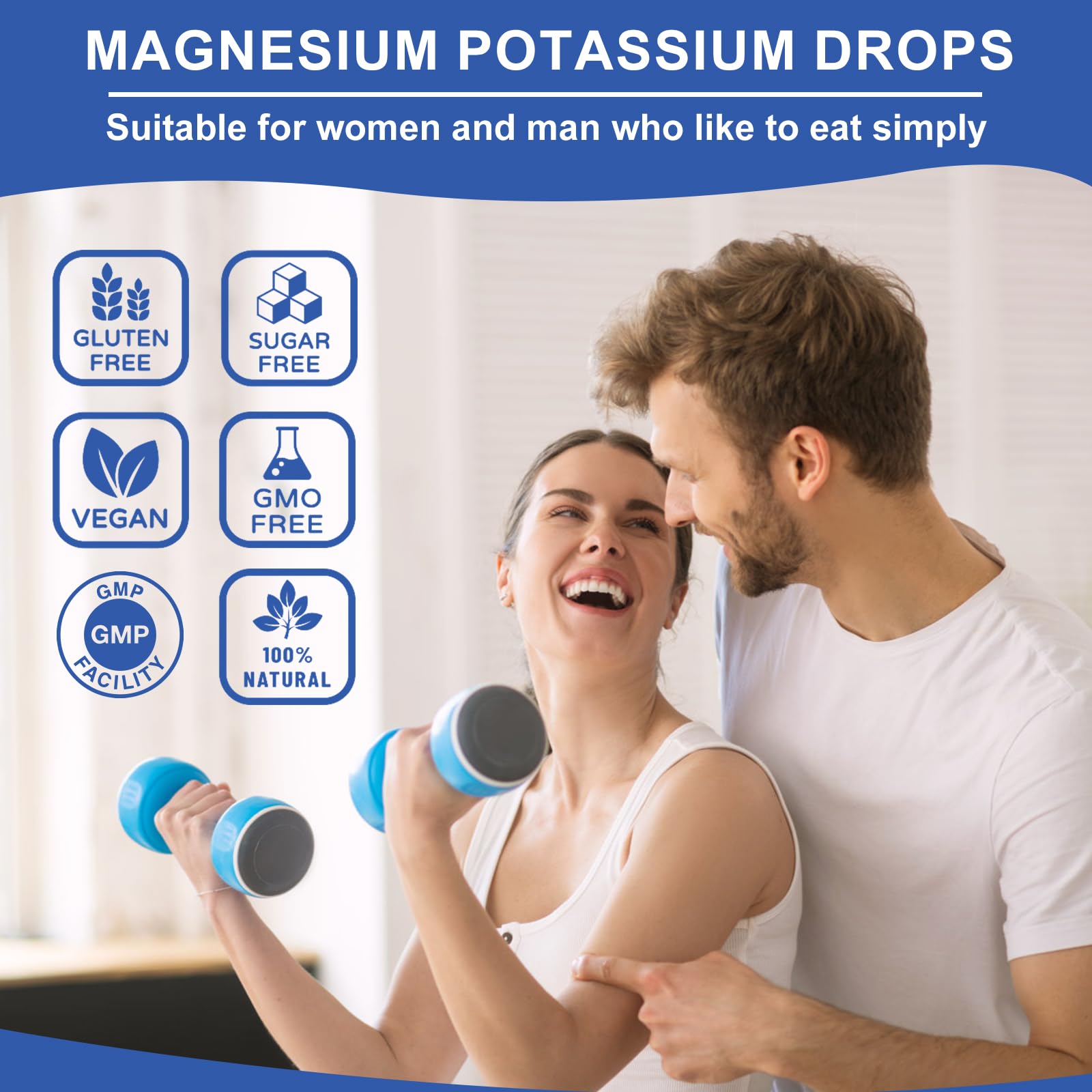 BestBy03/27 Bunkka Liquid Potassium Magnesium Calcium Zinc D3 2 Pack Blueberry