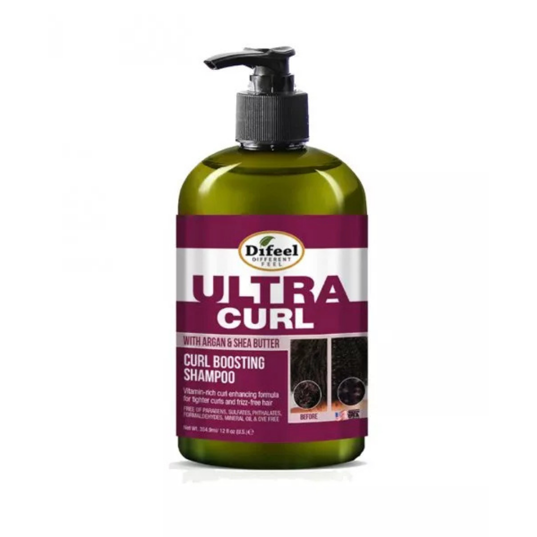 Difeel Ultra Curl Curl Boosting Shampoo Argan & Shea Butter (12oz)