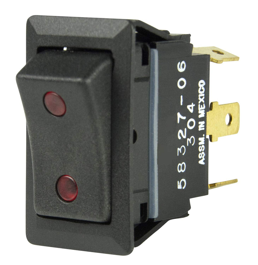BEP 1001715 SPDT Rocker Switch On/Off/On Two LEDs 12V/24V Marine