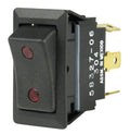 BEP 1001715 SPDT Rocker Switch On/Off/On Two LEDs 12V/24V Marine