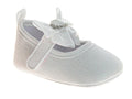 Josmo Baby Girl Dress Sandals Soft Sole Bowknot Crib Shoes White 3 Infant