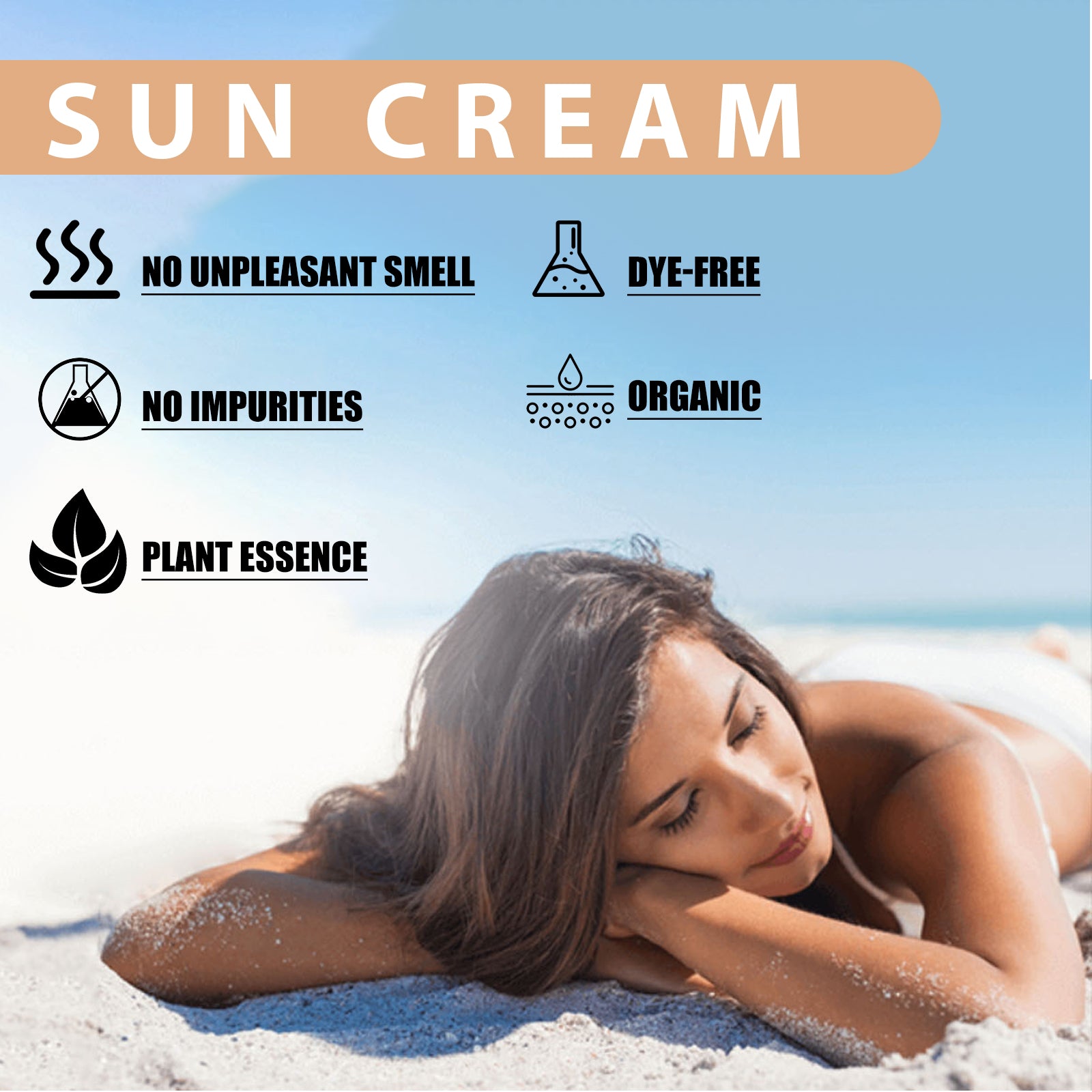 Rice Protective Cream Moisturizing, Refreshing, Non-Sticky, Naturally Protects Against Uv Exposure And Increases Skin Elasticity