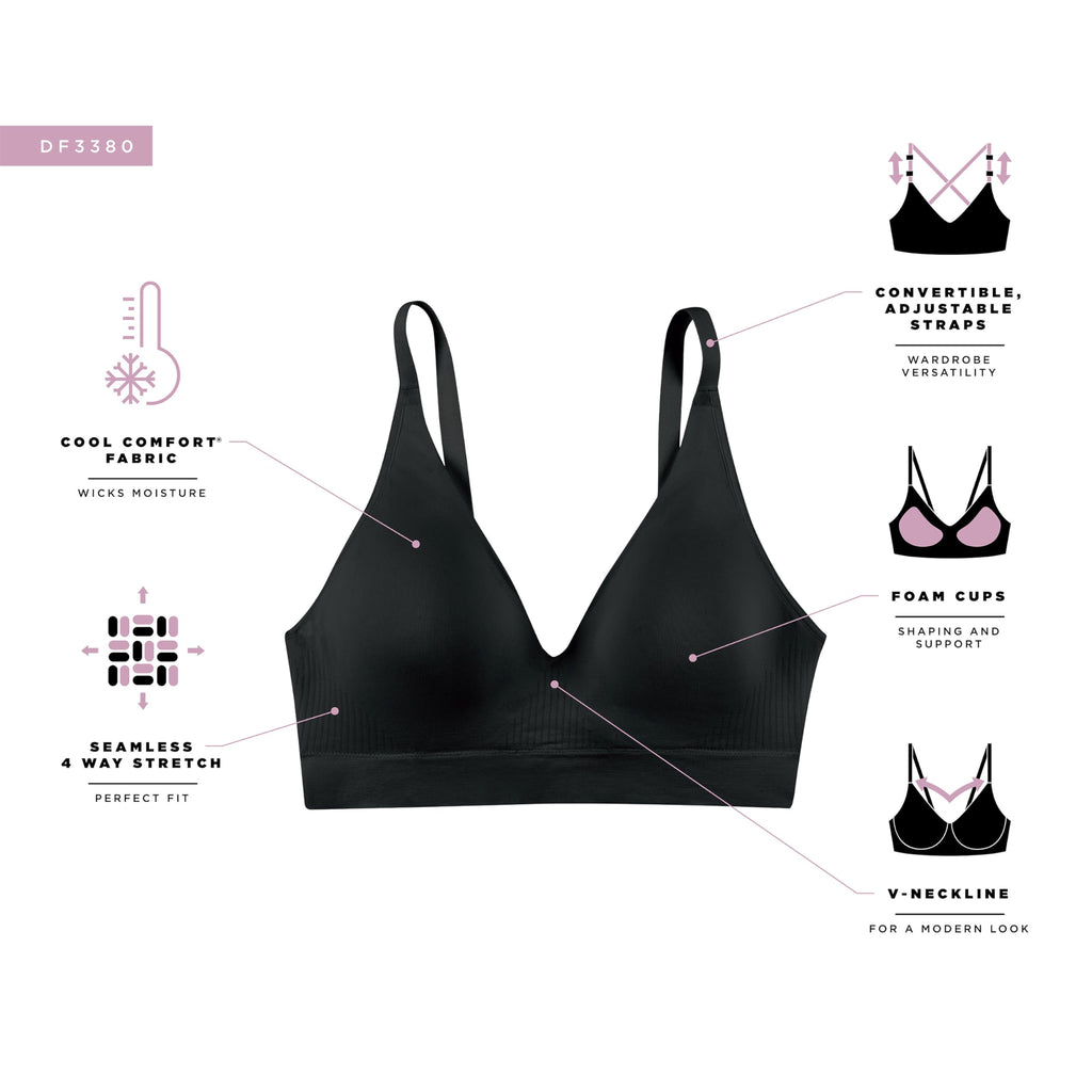 Bali Women's Wireless Comfort Revolution Modern Seamless Bra White XXL